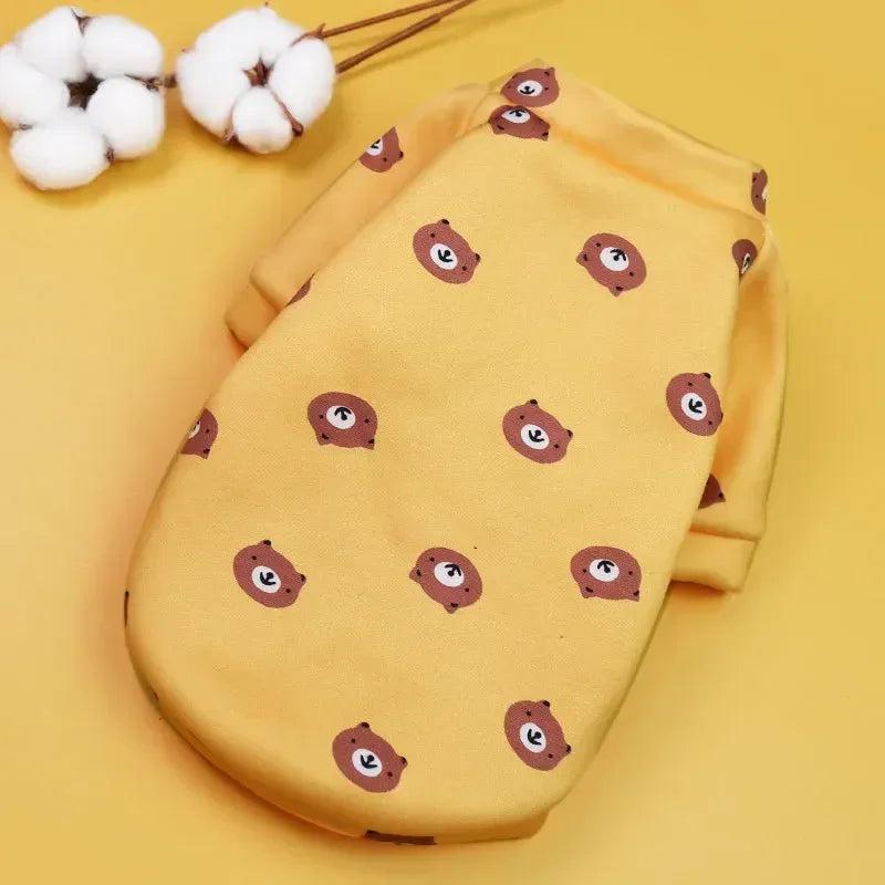 Small Dog Hoodie Coat Winter Warm Pet Clothes for Bulldog Chihuahua Shih Tzu Sweatshirt Puppy Cat Pullover Dogs