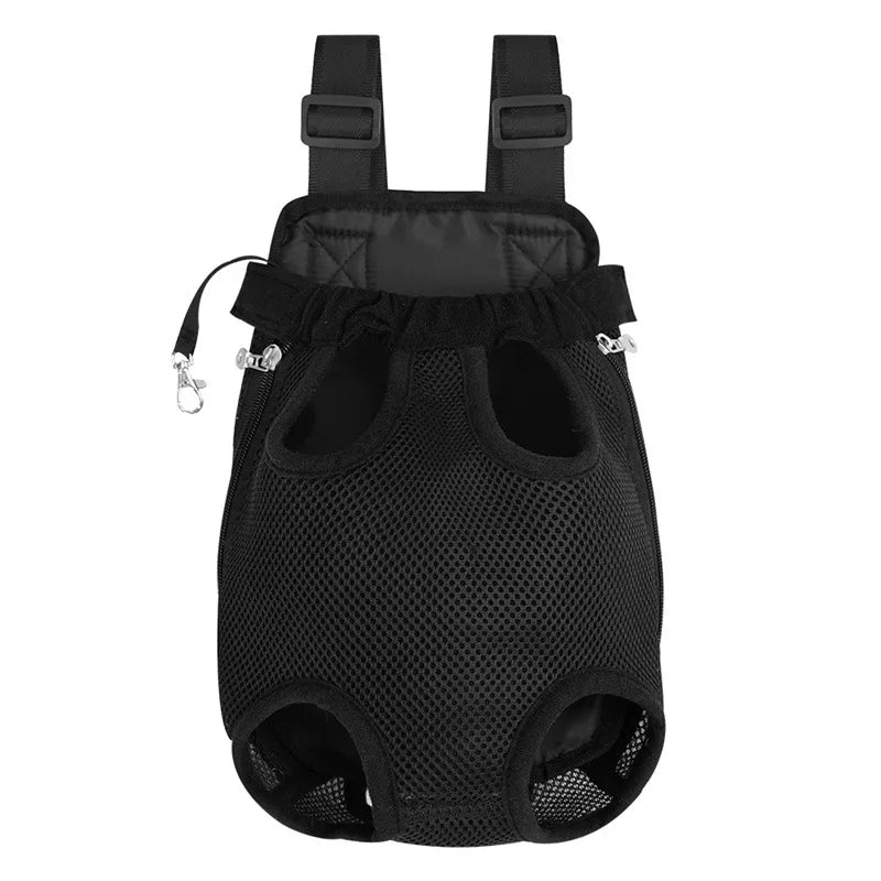 Double Shoulder Breathable Portable Travel Pet Dog Carrier Backpack Mesh Carrier Front Bag for Small Dog Cat Outdoor Accessories