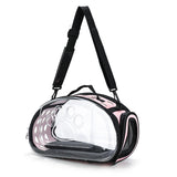 Transparent Foldable Outdoor Pet Travel Carrier Bag Handbag Puppy & Kitten Capsule Transparent Portable Shoulder Strap Bag