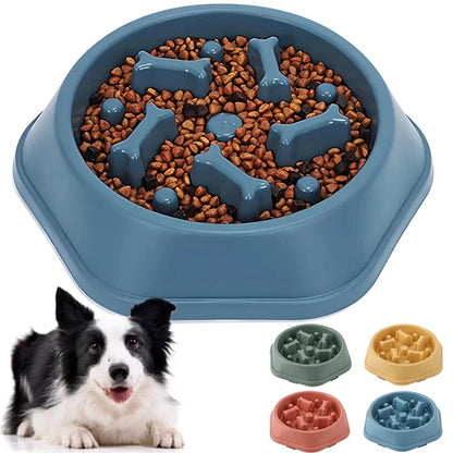 Slow Feeder Dog Bowl Anti-choking Slow Feeding Bowls for Dogs Anti-slip Pet Slow Eat Dishes Puzzle Bowls for Small Medium Dogs