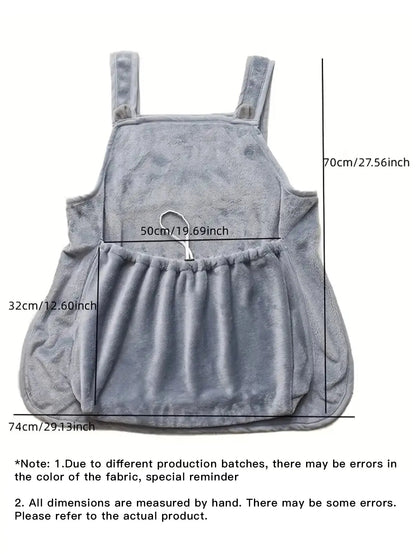 Cozy Pet Carrier Apron For Small Cats And Dogs - Perfect For Outdoor Winter Travel - Features Hanging Chest Bag And Cat Sleeping