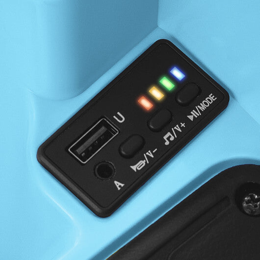 12V 360? Ride on Bumper Car for Toddlers with Remote Control-Light Blue