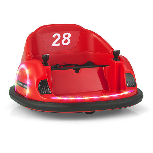 12V 360? Ride on Bumper Car for Toddlers with Remote Control-Light Blue