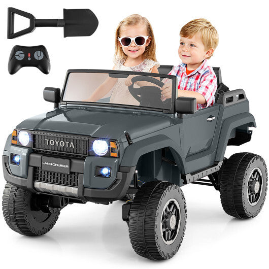 24V 2 Seater Ride on Car 4WD/2WD Switchable for Kids with Remote for Ages 3+-Black