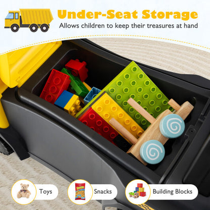 Kids Ride On Push Car Licensed SCANIA Truck Toy with Steering Wheel and Music-Red