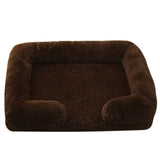 Plush Round Winter Dog Bed in Multiple Colors and Sizes