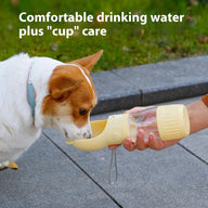 Portable Transparent Plastic Dog Water Bowl Kettle 380ml & 550ml