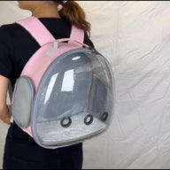 Transparent Plastic Dog Carrier Backpack for Small Breeds