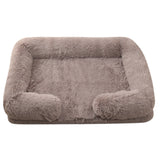 Plush Round Winter Dog Bed in Multiple Colors and Sizes