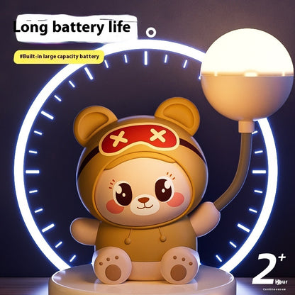 Cartoon Cute Pet Table Lamp Folding USB Charging Bedroom Bedside Lamp