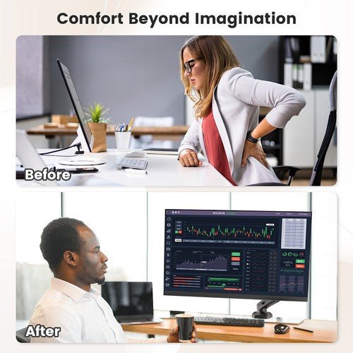 ACGAM MAS - 1S Spring - Assisted Single - Monitor Mount with Flexible Angle and Installation - Asmota