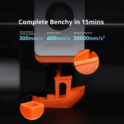 Anycubic Kobra S1 Combo Multi - Color 3D Printer High Precision Core XY Stable Structure Ultra - Quiet Max Speed 600mm/s 3D Printer - Asmota