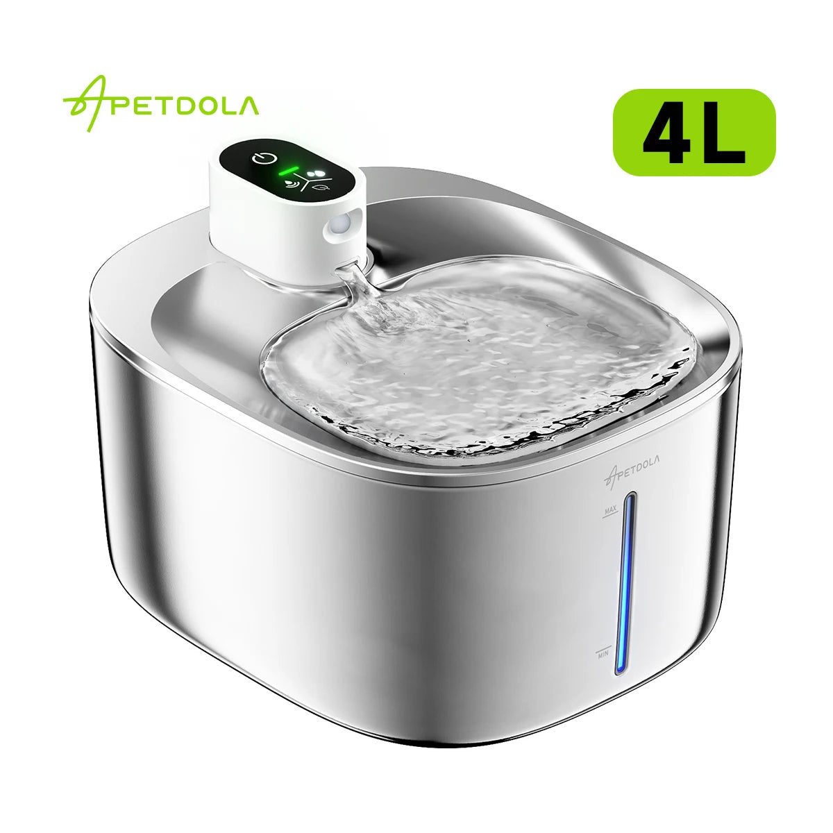 APETDOLA 4L Wireless Cat Water Fountain Auto Sensor Drinking Fountain For Cats Dog Drinker Pet Water Dispenser Accessories - Asmota