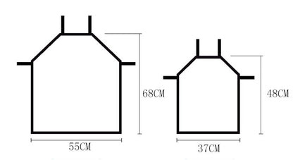 Apron Christmas Valentine's Day Linen Printing Home Kitchen Waterproof Thickened Graphic Customization Cross - border Apron - Asmota