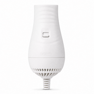 Asmota white electric dog hair dryer comb with two-speed airflow switch and ergonomic plastic handle