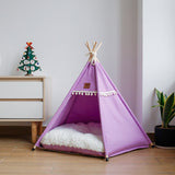 Four Seasons Fabric Tent Dog Bed with Detachable Cover