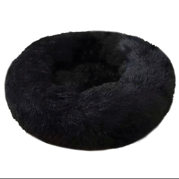 Washable Plush Round Dog and Cat Kennel Bed