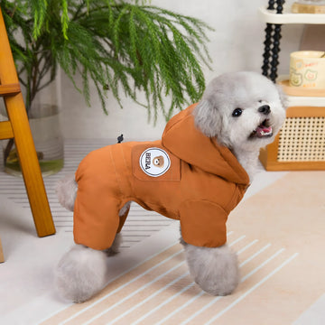 Warm Waterproof Padded Dog Jacket with Reflective Details