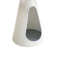 Set of 2 Cat Beds with White Marble Top and Steel Base