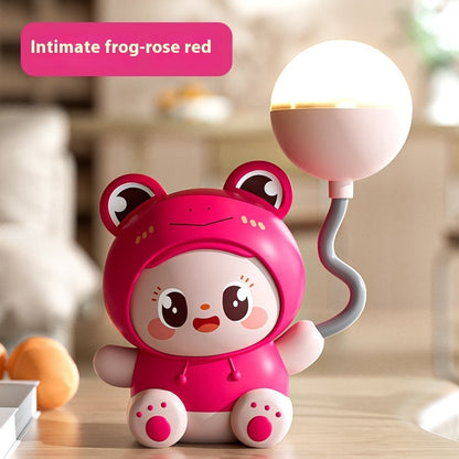 Cartoon Cute Pet Table Lamp Folding USB Charging Bedroom Bedside Lamp