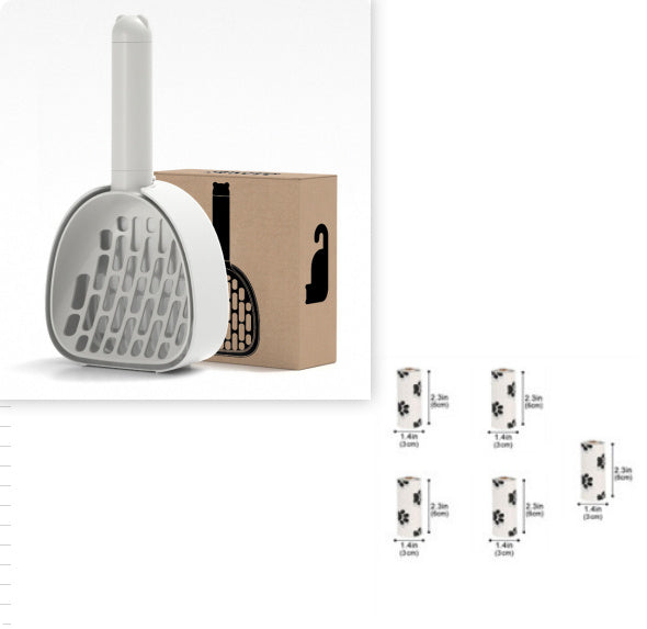 Cat Litter Scoop Plastic Cats Poop Scoop With Base Pets Cleanning Tool Cat Toilet Products Durable Litter Box Cleaner Shovel Pet Products