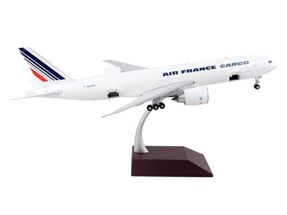 Boeing 777F Commercial Aircraft "Air France Cargo" White with Striped Tail "Gemini 200 - Interactive" Series 1/200 Diecast Model Airplane by GeminiJets - Asmota