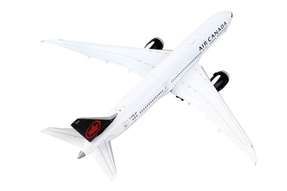 Boeing 787 - 9 Commercial Aircraft with Flaps Down "Air Canada" White with Black Tail 1/400 Diecast Model Airplane by GeminiJets - Asmota