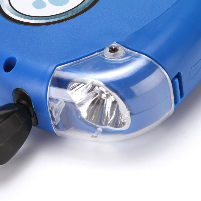 Retractable Dog Leash Equipped With Flashlight And Rubbish Bag Storage
