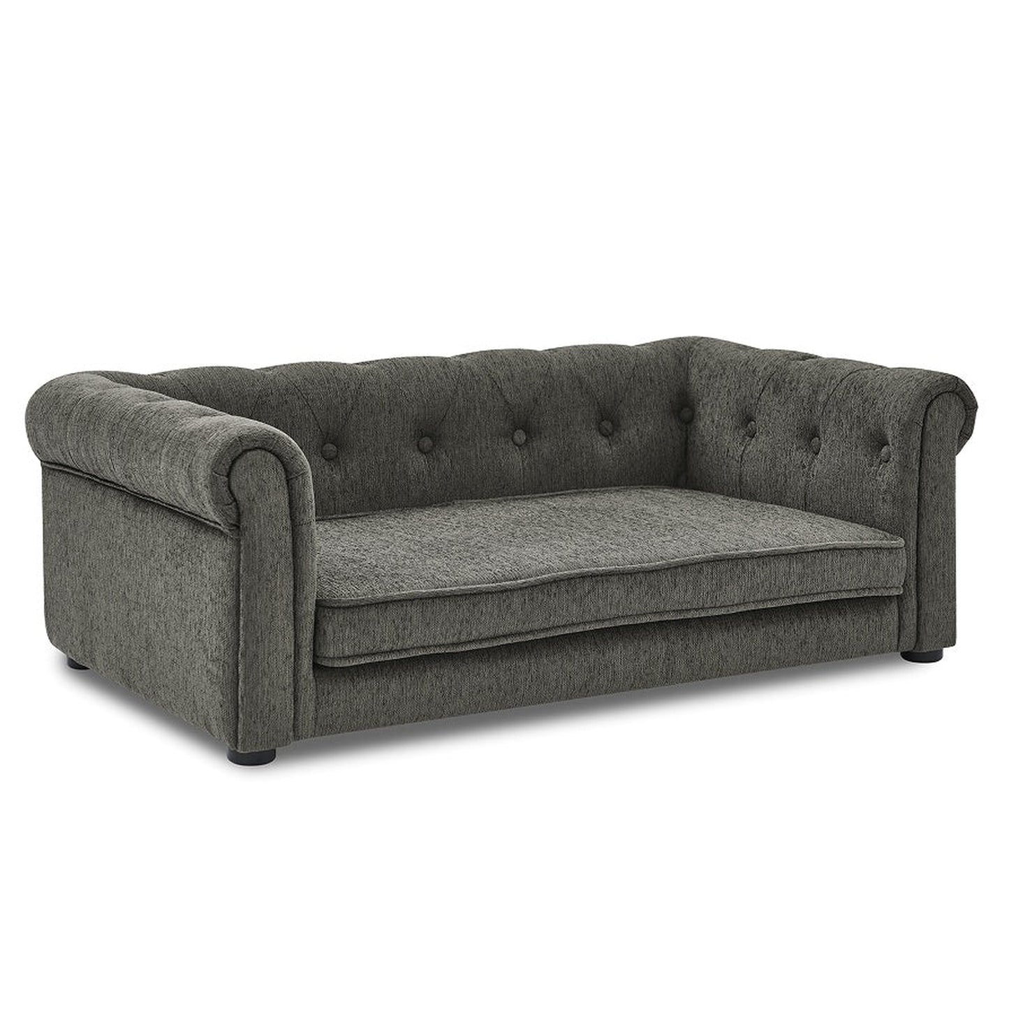 Rectangular Dark Grey PP Dog Bed for Medium and Large Dogs