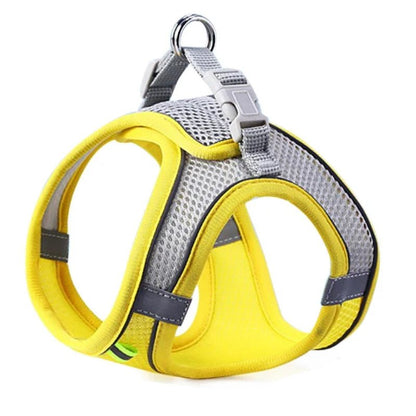 Cat Dog Harness Vest Chest Rope Set Reflective Breathable Adjustable Pet Harness for Small Medium Dogs Outdoor Walking - Asmota