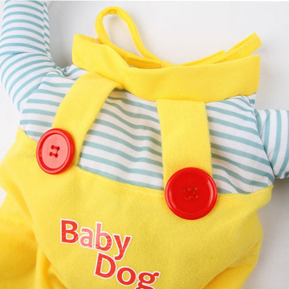 Cat Pet Costume Clothing Creative Yellow Knife Assassin Cat Clothing - Asmota