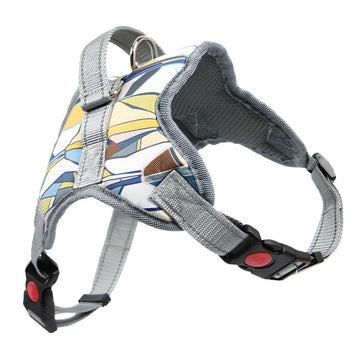 Reflective Fabric Dog Harness and Leash Set Adjustable Straps