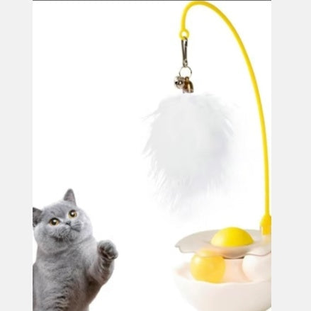 Cat Toys - Interactive Toy For Cat , Kitten Toys, Lightweight Resin Duck Shape Fun Stick For Kitten Play Indoor Outdoor ,Removable And Washable Duck Cat Toy