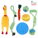 Molar-Resistant Rubber & Rope Dog Toy Set for Shiba Inu