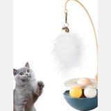 Cat Toys - Interactive Toy For Cat , Kitten Toys, Lightweight Resin Duck Shape Fun Stick For Kitten Play Indoor Outdoor ,Removable And Washable Duck Cat Toy