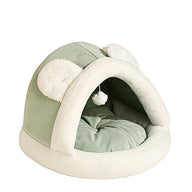 Self-Warming Fabric Cat Tent Cave Bed for Small & Large Cats