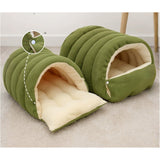 Removable Washable Fabric Closed Cat House Bed Winter Warm Nest
