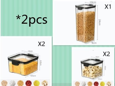 Cereals Kitchen Storage Jar Box - Asmota