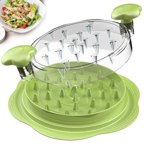 Chicken Shredder Chicken Shredder Tool Twist Stable Anti - Slip Meat Shredder Tool Twist Ergonomic Handle Meat Grinder Dishwasher - safe Transparent Lid Can Be Used As Pet Chicken Breast Separation - Asmota