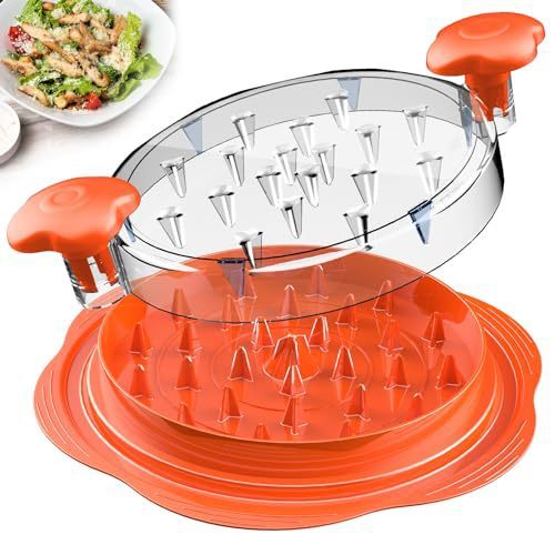 Chicken Shredder Chicken Shredder Tool Twist Stable Anti - Slip Meat Shredder Tool Twist Ergonomic Handle Meat Grinder Dishwasher - safe Transparent Lid Can Be Used As Pet Chicken Breast Separation - Asmota