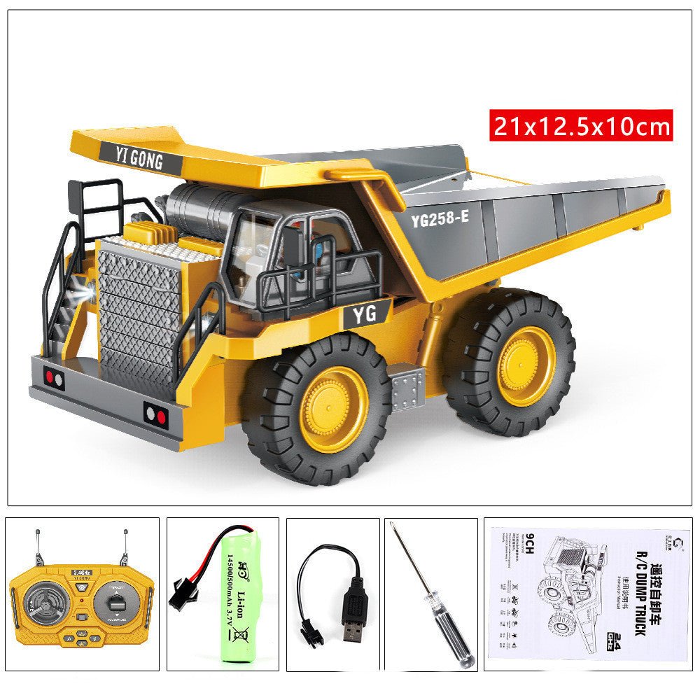 Children's Simple Alloy Charging Excavator Toy Car - Asmota