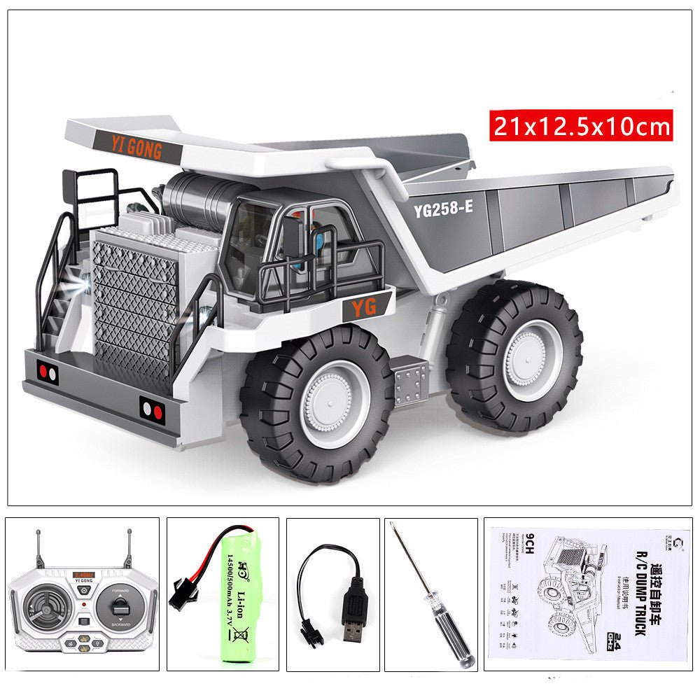 Children's Simple Alloy Charging Excavator Toy Car - Asmota