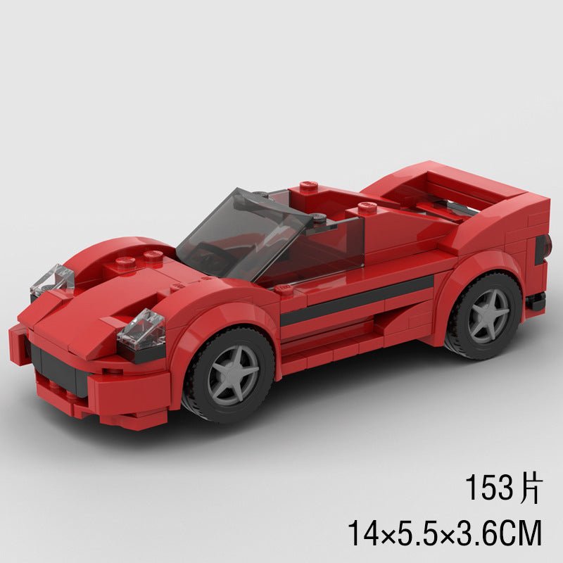 Children's Toys Car Model Sports Car And Small Particle Building Blocks MOC Educational Toys - Asmota