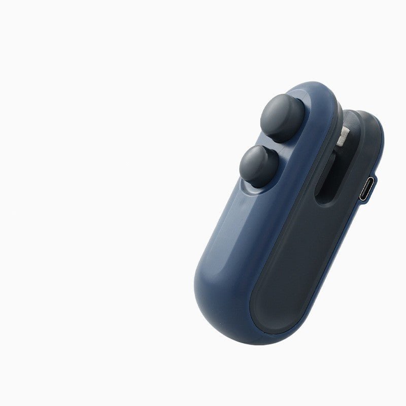 Chip Bag Sea Vacuum Sealing Machine Handheld Heat Vacumn Sealer Portable Heat Sealer USB Rechargeable For Food Storage Clip Bag Kitchen Gadgets - Asmota