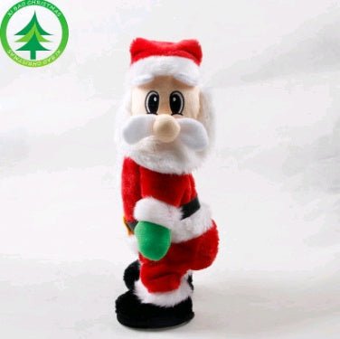 Christmas Decorations Electric Santa Toys Creative Twist Music Santa Claus Dolls - Asmota