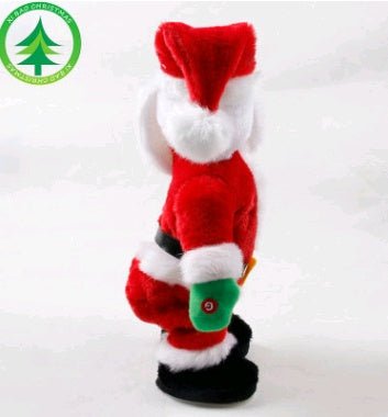 Christmas Decorations Electric Santa Toys Creative Twist Music Santa Claus Dolls - Asmota