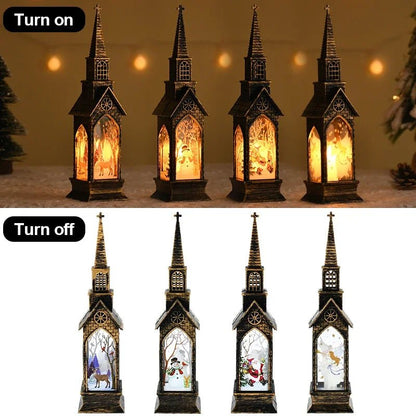 Christmas LED Night Light Santa Claus Snowman Lantern Lamp Table Ornament Christmas Decoration for Home Xmas Navidad Gifts - Asmota