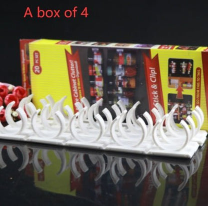 Clip N Store Storage Rack Spice Rack Kitchen Supplies Gadgets Bottle Racks - Asmota