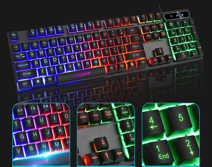 Colorful Backlit Gaming Usb Wired Gaming Keyboard - Asmota