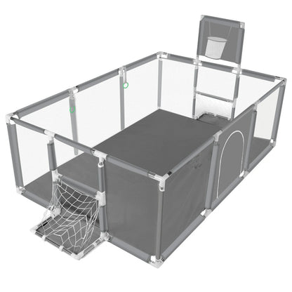 Comomy Playpen 180 x 122 cm for Baby Playpen Foldable Safety Barrier Play Tent Playpen Baby Portable Baby Cradle - Asmota